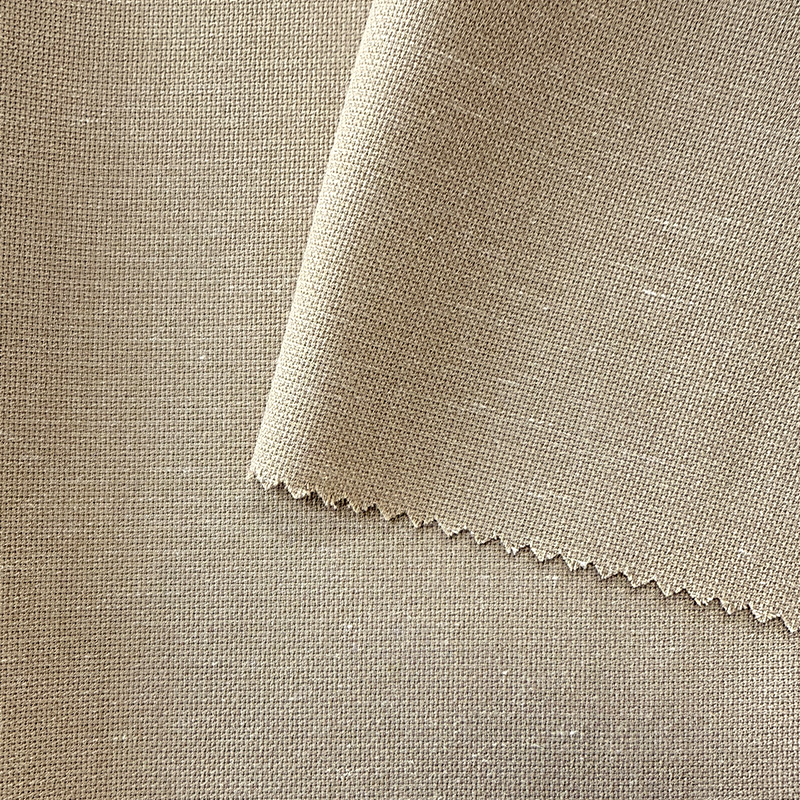 NO1022 Campuran Poliester-Linen Lurex