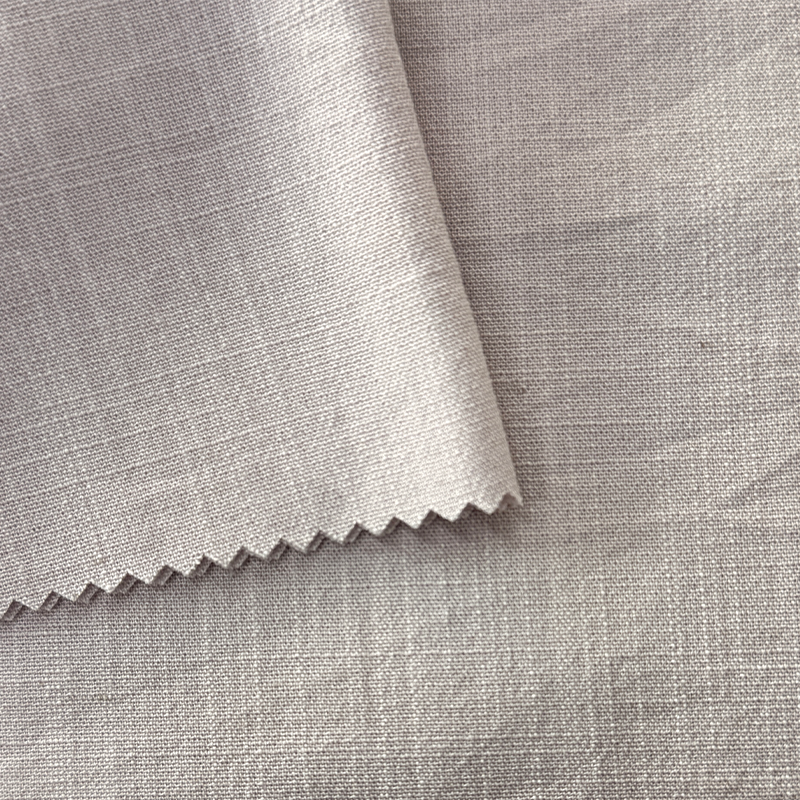 NO 6049 Fabrik Tenunan Biasa yang kelihatan Linen Slubbed
