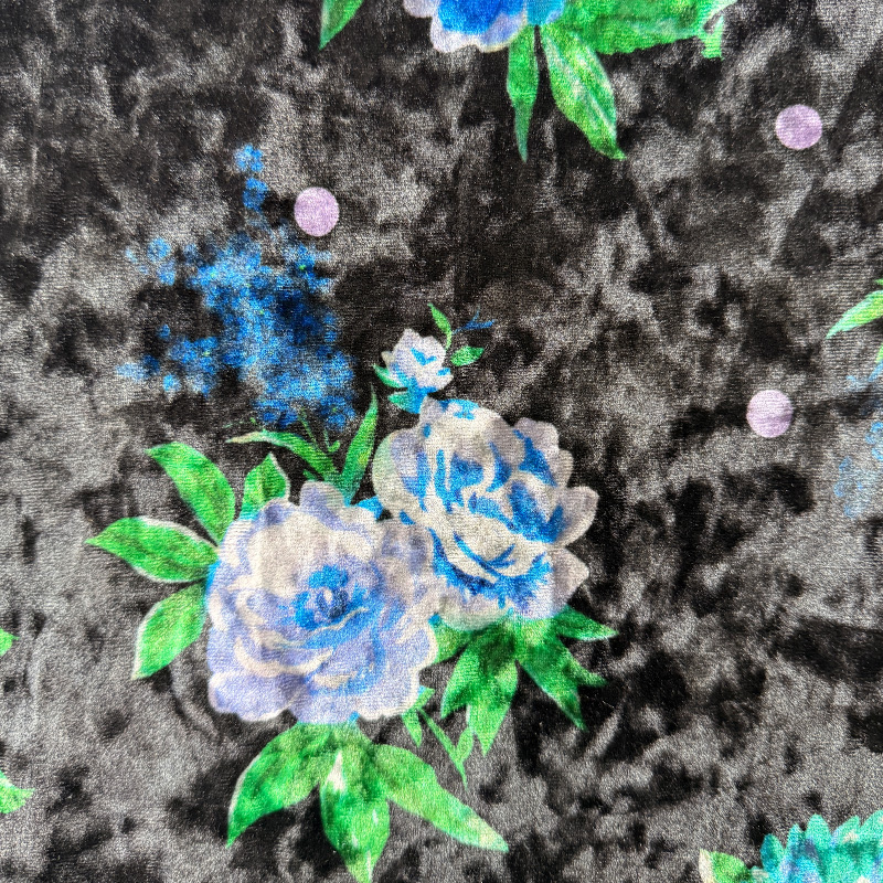 NO5003 Tiruan Acetate Square Velvet Fabric